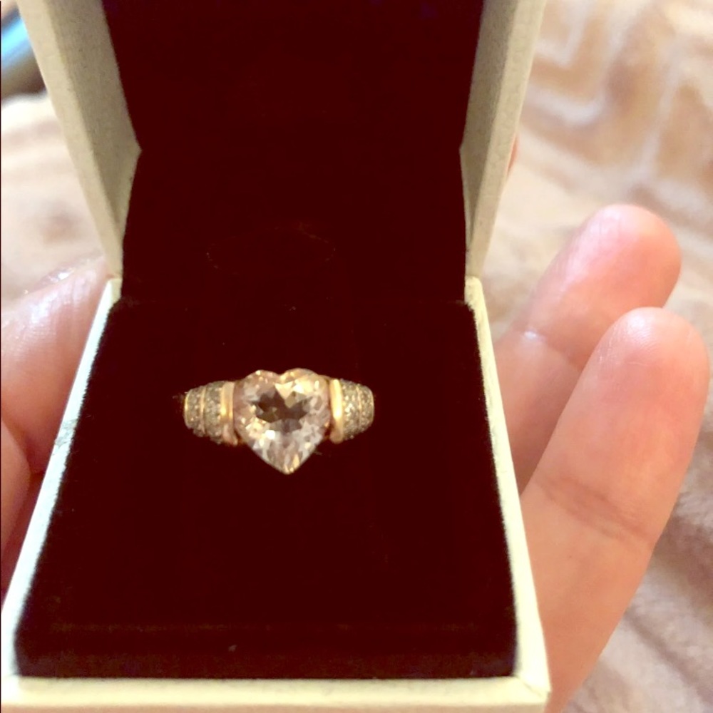 10k rosegold morganite ring